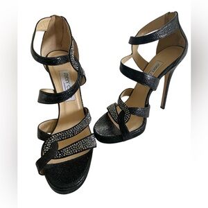 ✨ Jimmy Choo Black Strappy Platform Heels – Size 39.5 (US 9.5) ✨